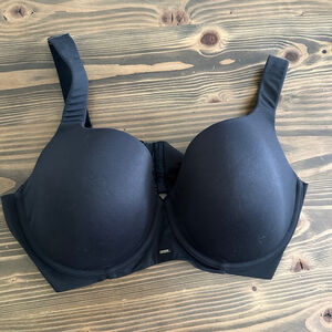 Women’s Cacique Black Balconette Bra – 38DDD – Lightly Lined, Adjustable Straps